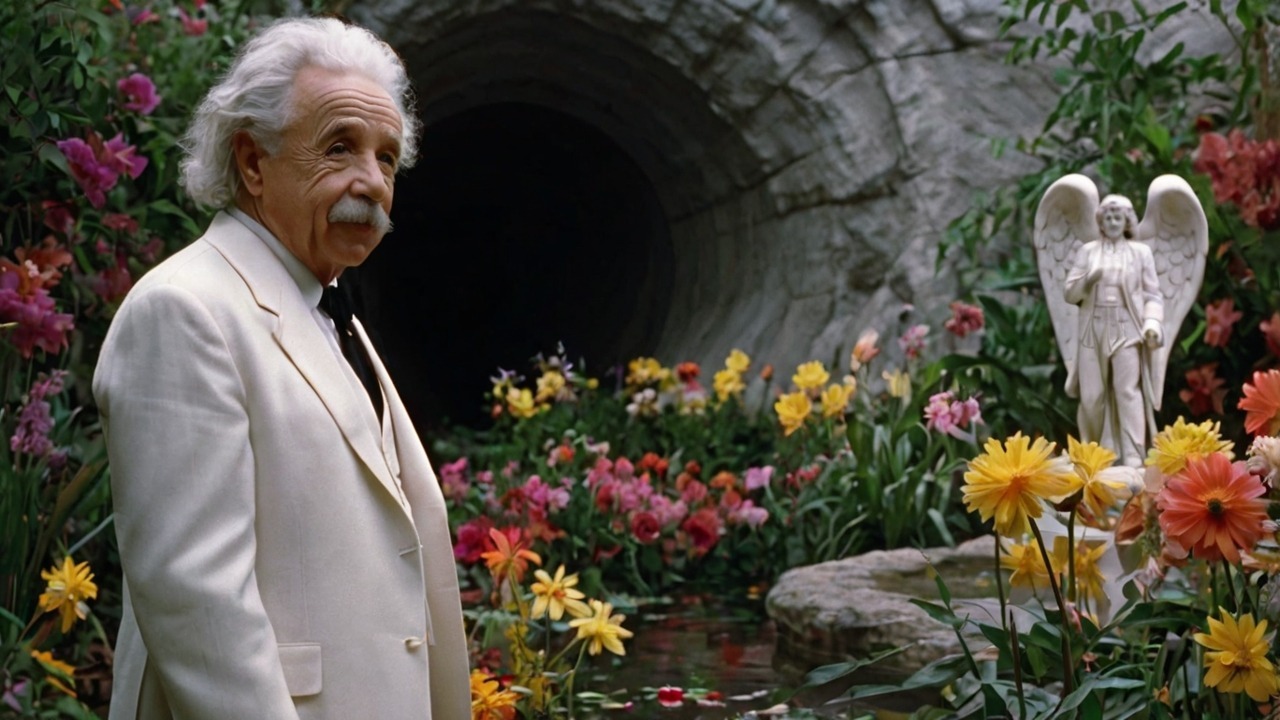 Leonardo_Kino_XL_Einstein_in_an_allwhite_suit_with_a_white_shi_2 - Phase Today - Lucid Dreaming and Sleep Paralysis News