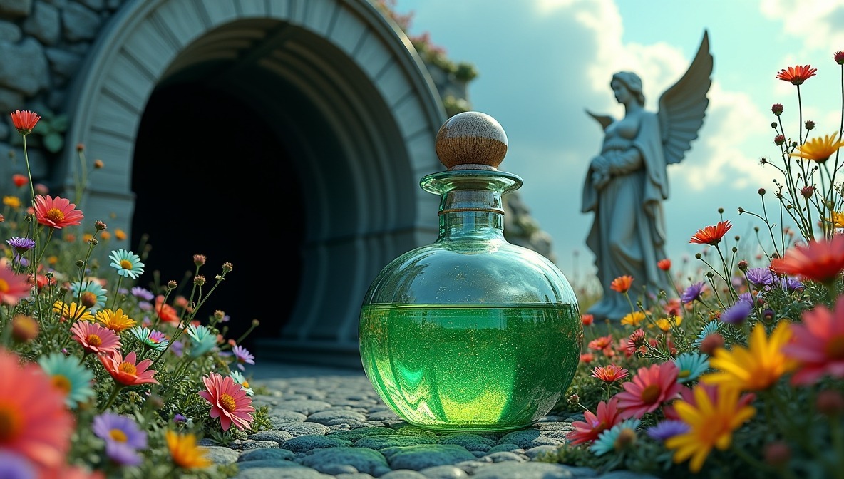 Flux_Dev_an_ornate_glass_bottle_with_a_rounded_body_and_long_n_0 - Phase Today - Lucid Dreaming and Sleep Paralysis News